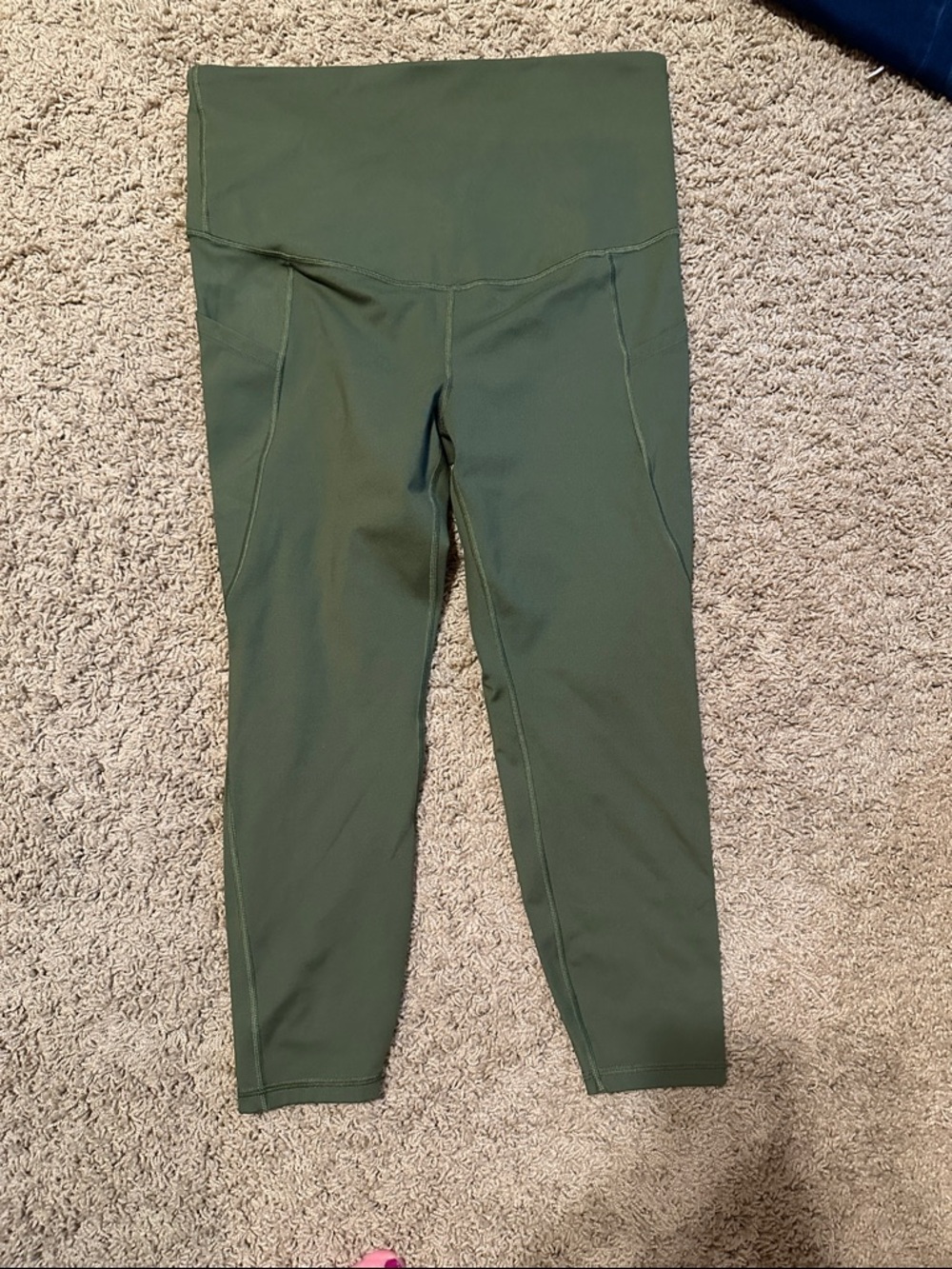 GAP Olive Green Maternity GapFit Capri Leggings